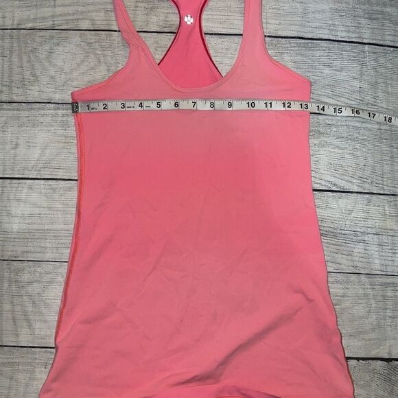Lululemon Cool Racerback Reversible Coral Pink Tank Top FLAW - Picture 5 of 9